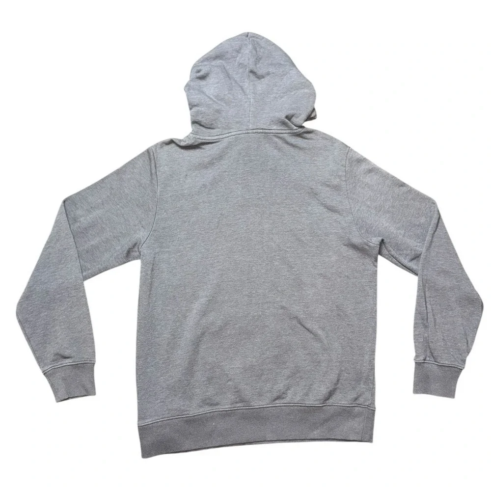The‎ North Face Mens Gray Red Never Stop Exploring Logo Hoodie/Sweatshirt Sz L